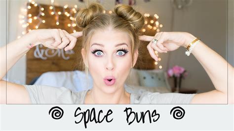 🌀 Space Buns Double Buns Hair Tutorial 🌀 Youtube