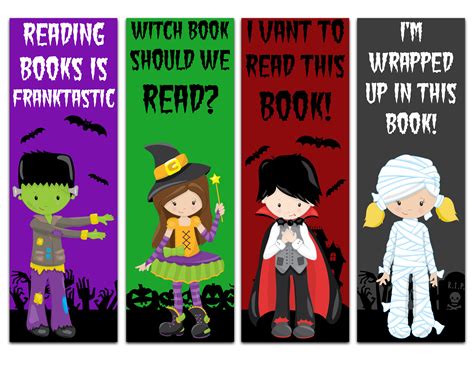 Halloween Bookmarks Printable