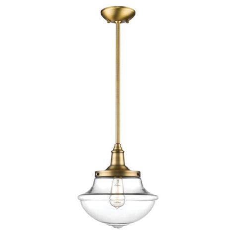 This 1 Light Schoolhouse Pendant Serves As Both An Excellent Source Of