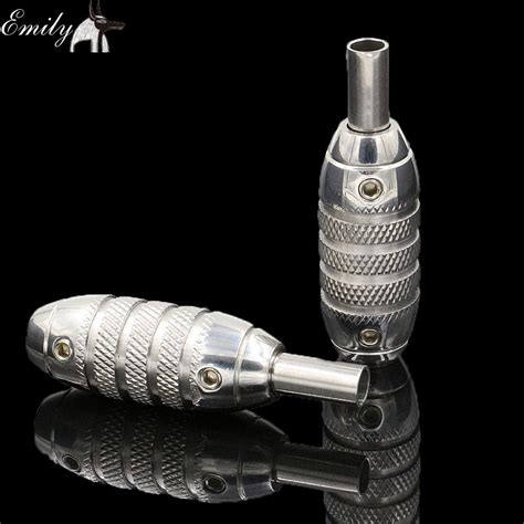 20mm Tattoo Stainless Steel Grip With Back Stem Tattoo Grips Supply
