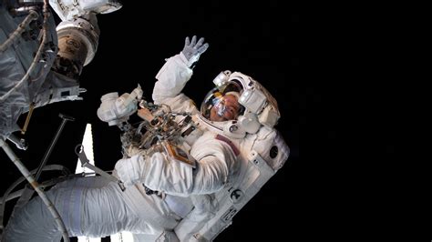 Nasa Astronauts Spacewalk Outside The International Space Station On