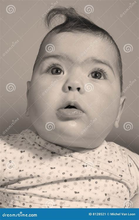 Confused Baby Stock Image Image Of Funny Portrait Gaze 8128521