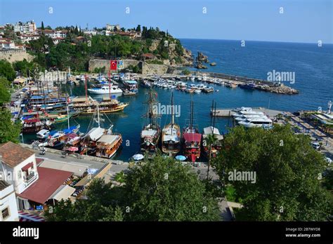 Port In Antalya Turkey Stock Photo Alamy
