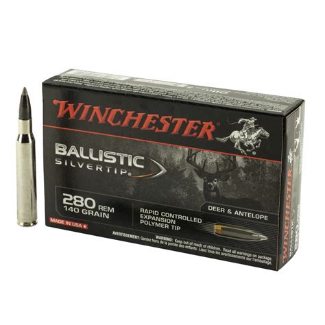 Winchester Ballistic Silvertip 280 Remington Ammo 140gr Rapid
