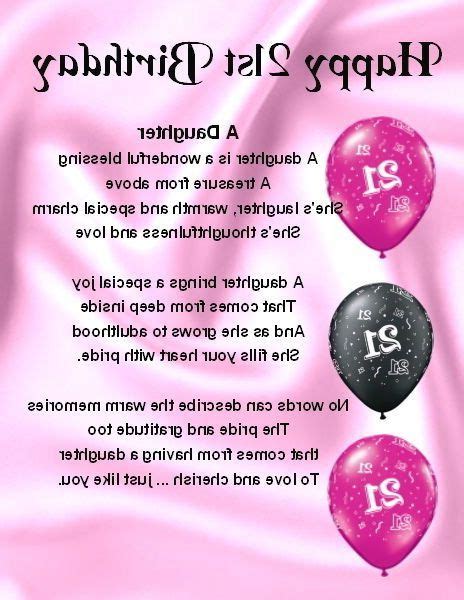 Free Collections Of 21st Birthday Quotes For Daughter 21st Birthday
