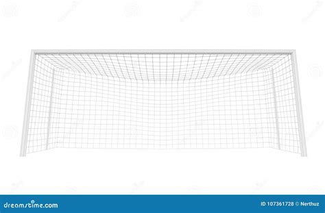 Soccer Goal Post Isolated Stock Illustration Illustration Of