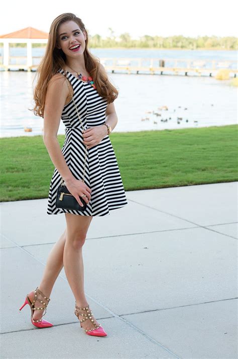 Cute Black And White Striped Dress From Express Cute Black Black And