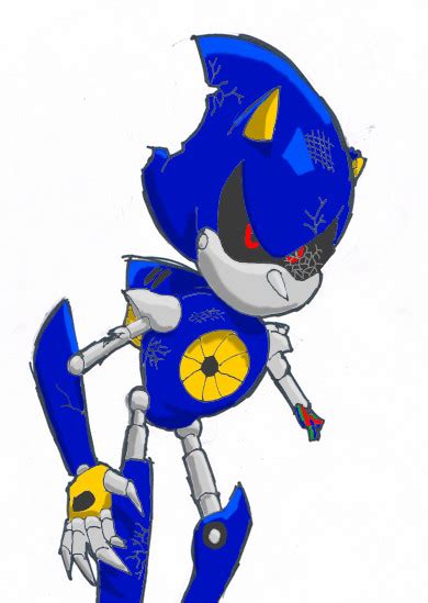 Battle Damaged Metal Sonic By Msthelovablerogue On Deviantart