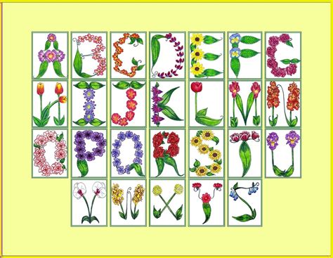 Always Adorable In Action Flower Alphabet Print Now Available