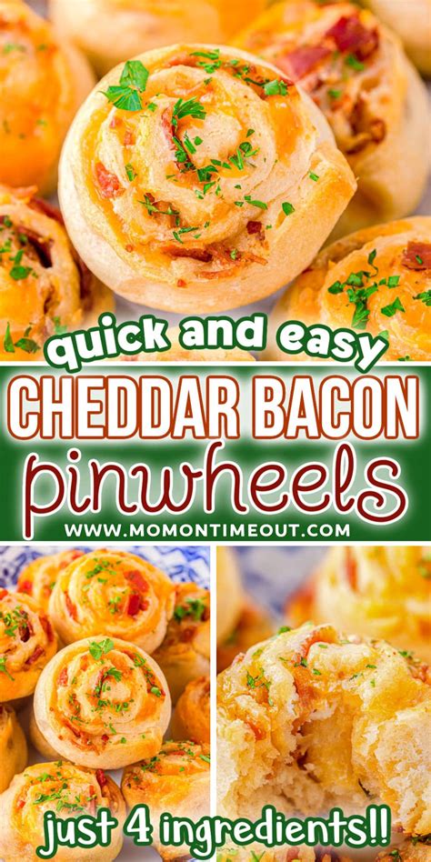 Cheddar Bacon Pinwheels Recipe Mom On Timeout