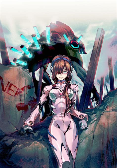 Neon Genesis Evangelion Mari By 40原 Mixed Anime And So On