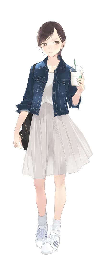 Safebooru 1girl Ama Mitsuki Backpack Bag Bangs Blue Jacket Blush