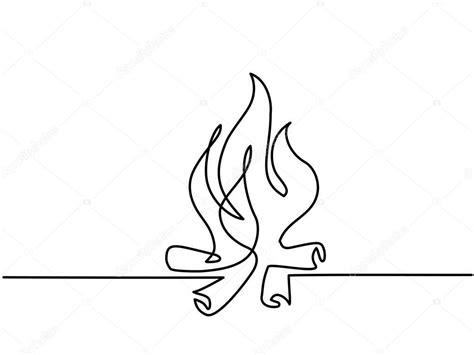 Fire outline icons on white background — Stock Vector © Valenty #177211110