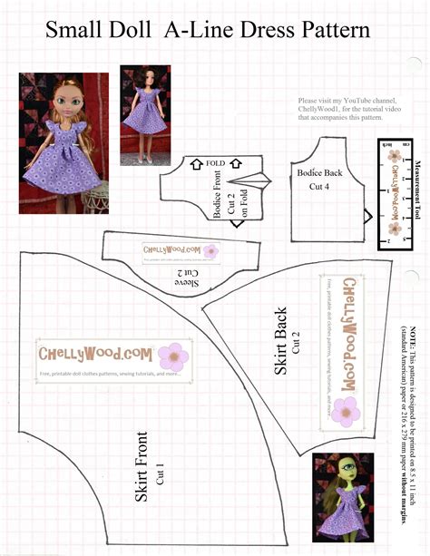 Free Printable Doll Clothes Patterns Customize And Print