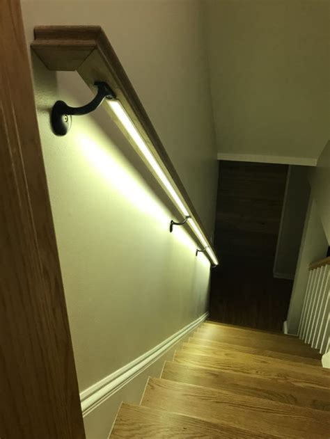 Stairs Handrail Led Light Cj Woodwork And Design Stair Decor Stair