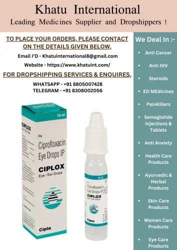 Ciplox Ciprofloxacin Eye Drops Ml At Rs Piece In Nagpur Id