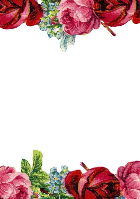 Free Printable Floral Borders For Paper Image To U
