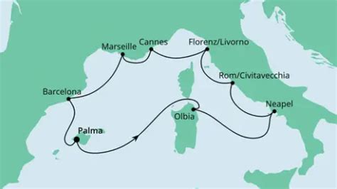 Westliches Mittelmeer Kreuzfahrt Routen Angebote