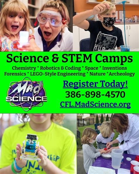Mad Science Summer Camps Various Locations Macaroni Kid Seminole