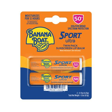 Buy Banana Boat Sport Ultra Lip Balm Sunscreen Spf 50 Twin Pack