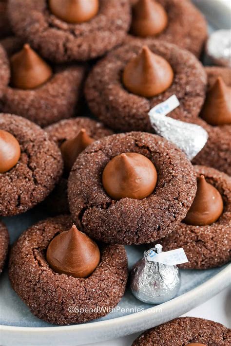 Hershey Kiss Cookies Chocolate Sugar Cookies Spend With Pennies