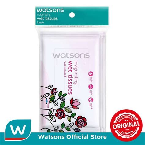 Jual Watsons Invigorating Rose Scented Wet Tissue Di Seller Watsons Official Store Warehouse