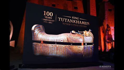 the celebration of the 100th anniversary of discovering the tomb of king tutankhamun in luxor