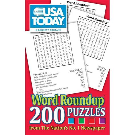 Usa Today Puzzles Usa Today Word Roundup Volume 22 200 Puzzles From