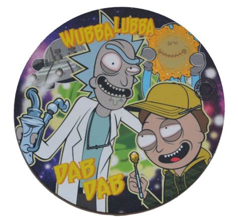 Roilty Extracts Rick And Morty Dab Pad Glass Nation
