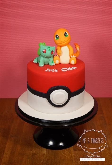 Pokémon Go Cake Bulbasaur And Charmander Pokemon Birthday Cake