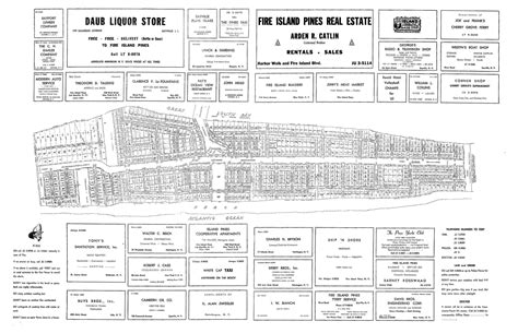 1962 Vintage Community Map — Fire Island Pines Historical Society