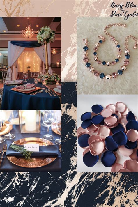 Navy Blue Wedding Theme Peach Wedding Colors Navy Gold Wedding Rose Gold Wedding Decor Gold