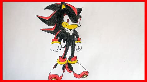 How To Draw Sonic Shadow Youtube