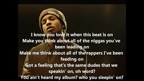 Fkin Problems Aap Rocky Featuring Drake 2 Chainz And Kendrick Lamar Lyrics Youtube