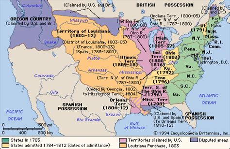 1783 Map Of The United States Map Of The United States