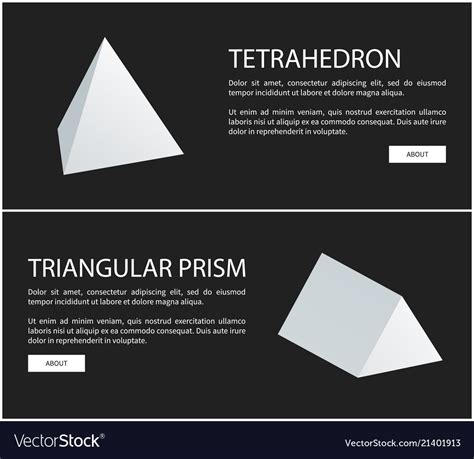 Tetrahedron And Triangular Prism Geometric Figures