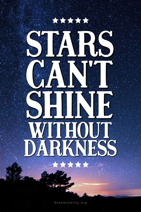 Stars Cant Shine Without Darkness ♥ Quote• Font Midnight Owl Dark