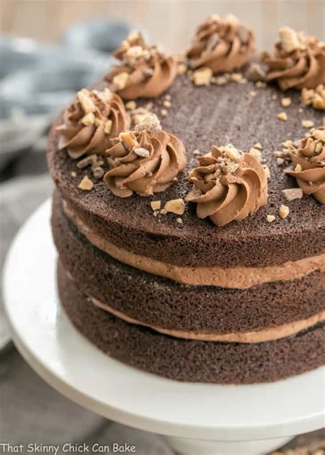 Triple Layer Chocolate Toffee Cake That Skinny Chick Can Bake