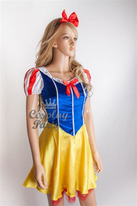 Sexy Snow White Princess Dress Costume Outfit For Cosplay Halloween