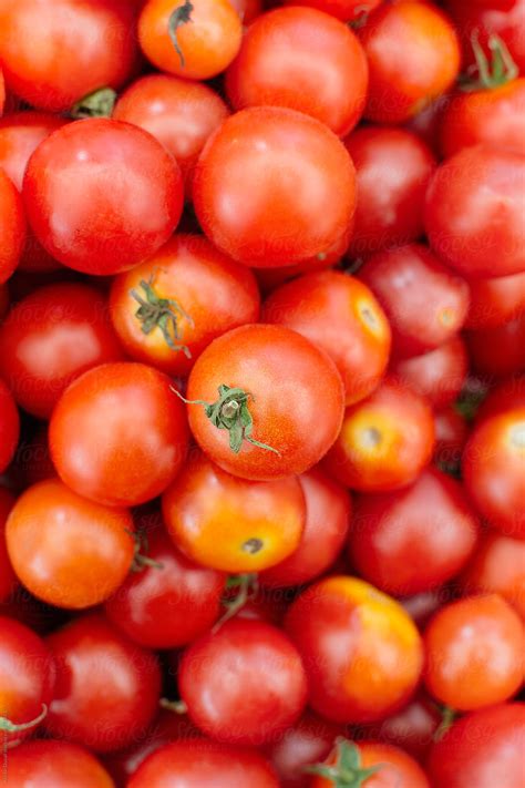 Fresh Red Cherry Tomatoes By Stocksy Contributor Kristin Duvall