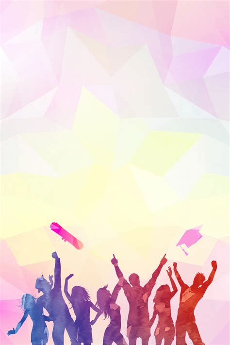 Pink Graduation Theme Background Wallpaper Image For Free Download