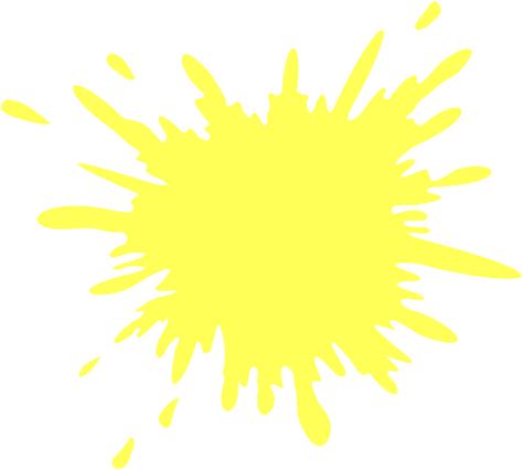 Yellow Splash Clip Art At Vector Clip Art Online Royalty