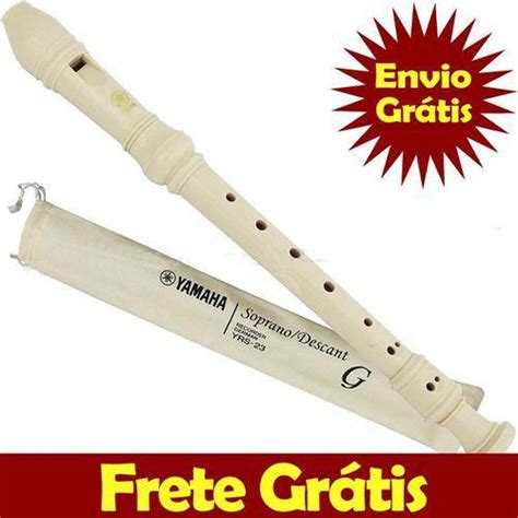 Flauta Doce Yamaha Soprano Germânica Em C Yrs 23g Yrs 23 G Flauta