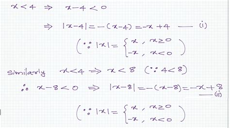 Solved Rewrite The Expression Without Using Absolute Value Notation