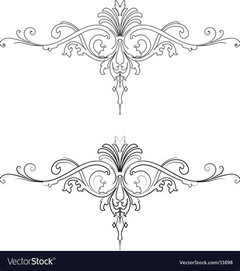 Baroque Patterns Vector Image On With Images Baroque Pattern