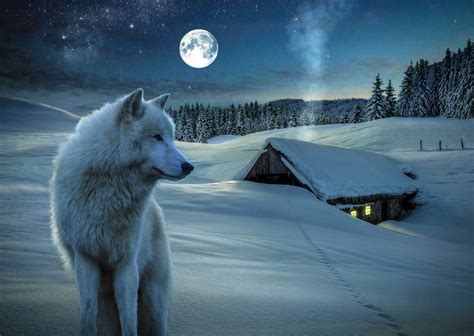 Winter Wolf Hd Wallpapers Winter Wolves Fantasy Wolf Wolf Background