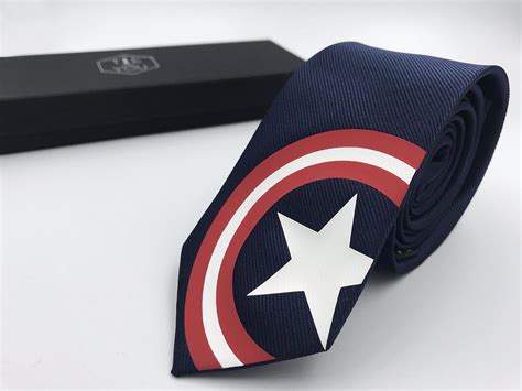 Captain America Tie Worldwide Shipping Tie For You