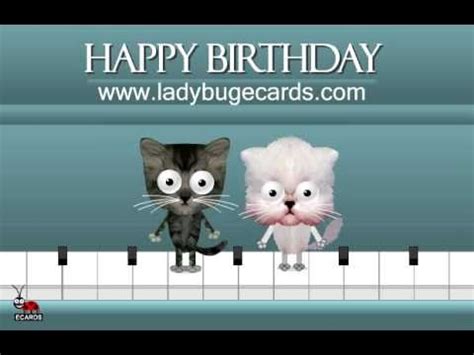 Happy Birthday Dancing Cats on a Piano Ecard by LadyBug ...