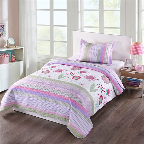 Toddler bed sets for boys & girls. MarCielo 2 Piece Kids Bedspread Quilts Set Throw Blanket ...
