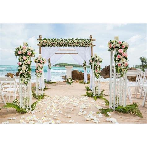 Wedding Backdrops Beach Backdrop Flowers Background G 587 Beach